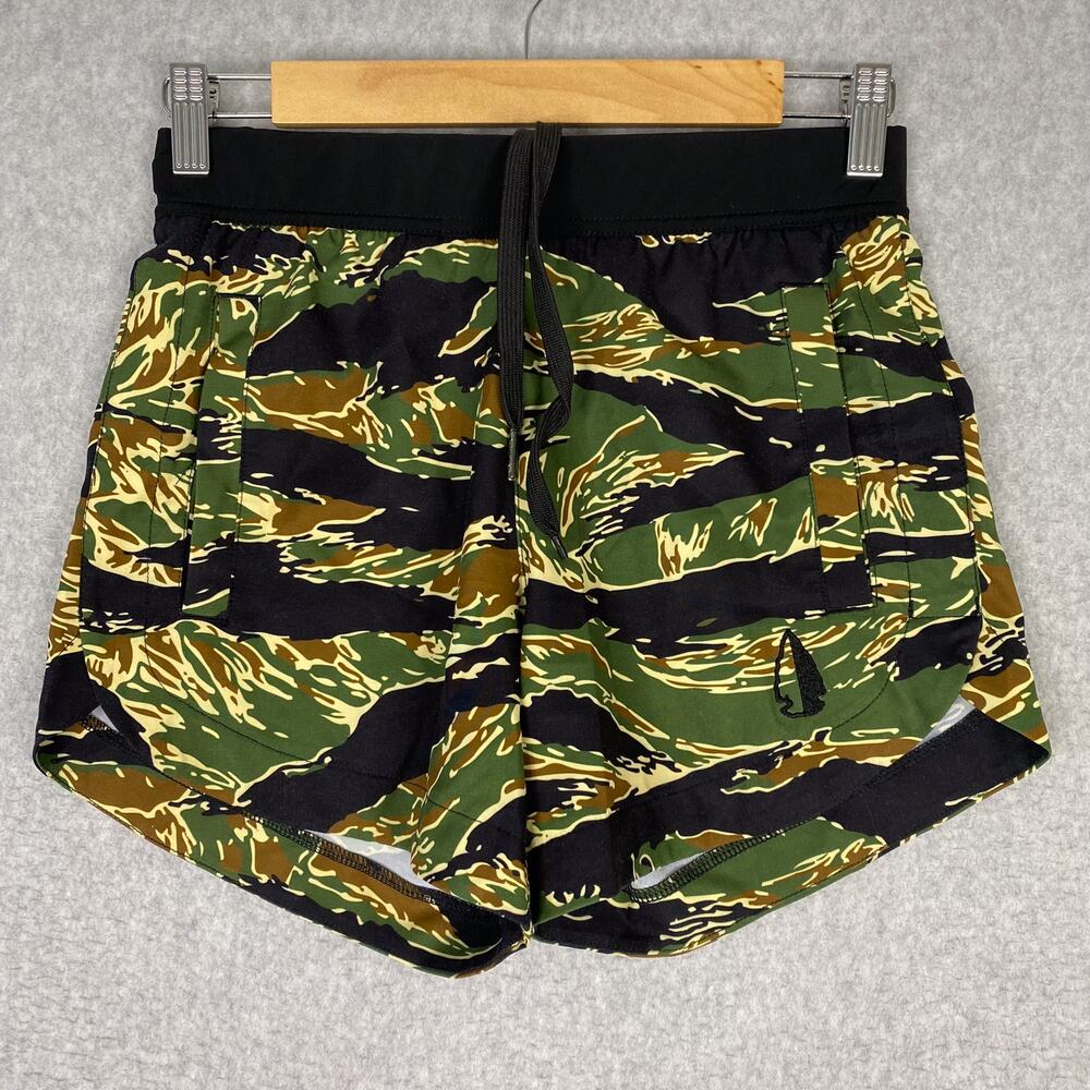 THF Tachuntfish Womens XS Athletic Shorts Nam Tiger Stripe Camo